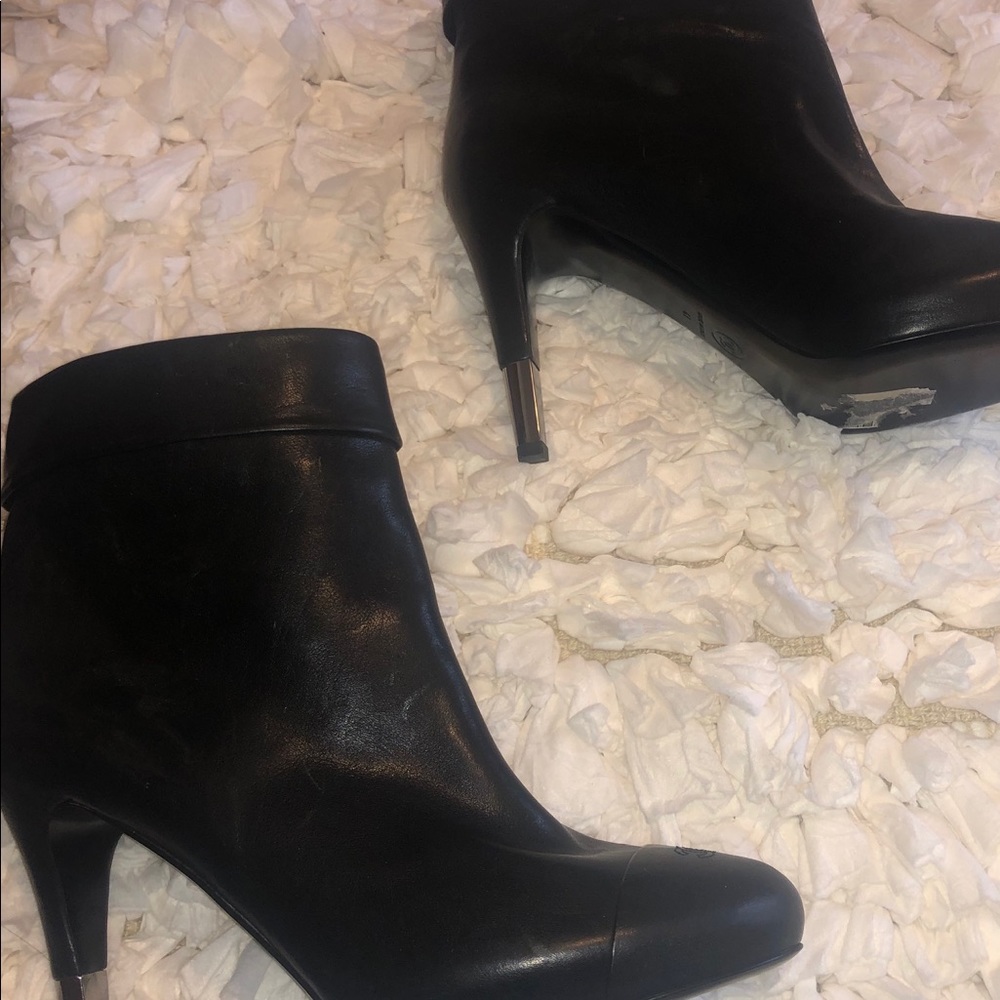 Chanel Black Ankle Booties Size 41 - Picture 4 of 7